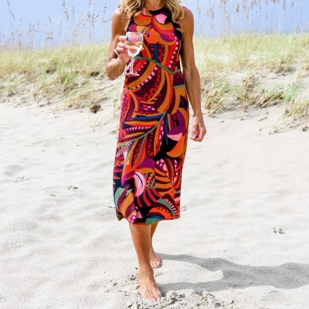 FARM Rio Multicolor Abstract Print Maxi Dress - Picture 2 of 6
